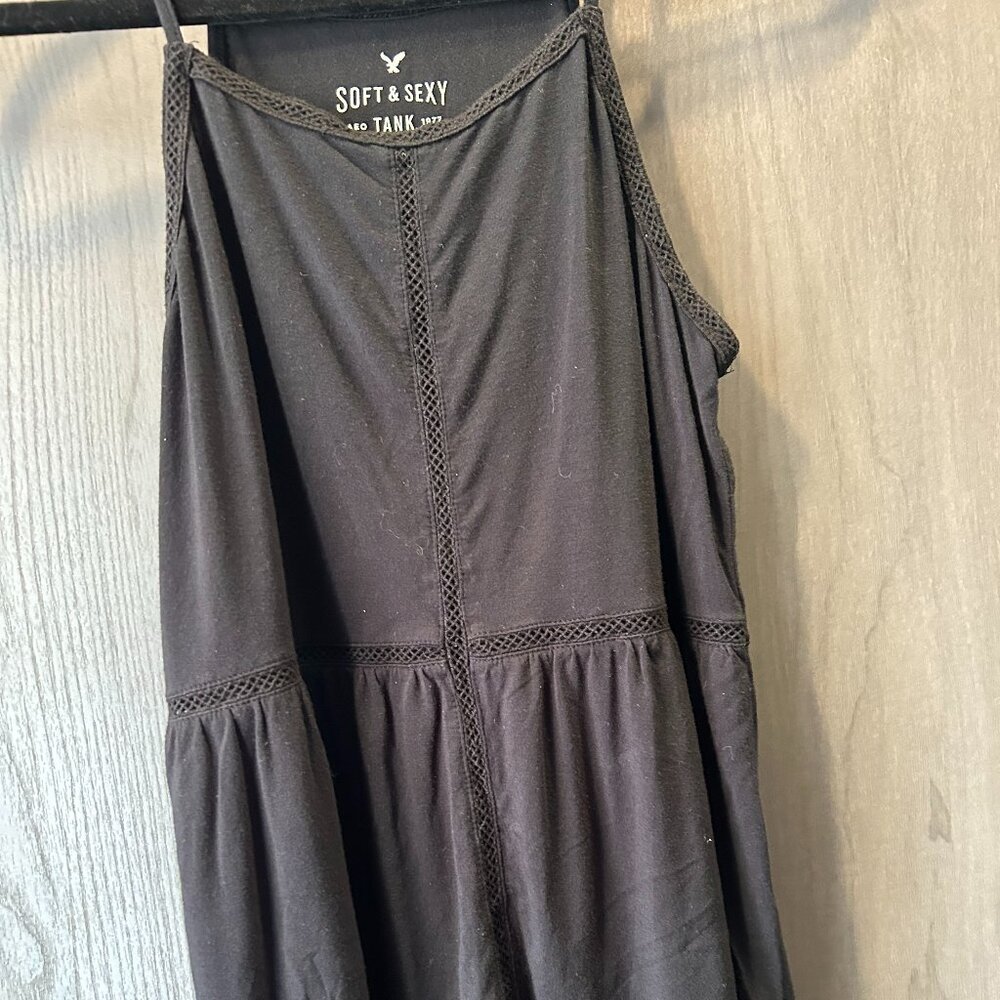 American Eagle Black Baby Doll Tank Top, sz XS